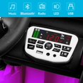 thumbnail image 3 of Coche eléctrico Ride On Truck Kidzone de 12 V con batería de 4 ruedas, color morado, 3 of 6