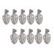 thumbnail image 1 of 10 Piezas de Latón de Piedras Preciosas de Cristal Colgante Pinch Bail Metal Broche Clips Conector Hallazgo para Joyas Artesanía DIY Plata Soledad Los hallazgos que hacen de la joyería de Bails, 1 of 9