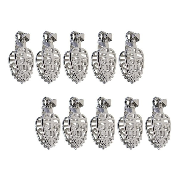 10 Piezas de Latón de Piedras Preciosas de Cristal Colgante Pinch Bail Metal Broche Clips Conector Hallazgo para Joyas Artesanía DIY Plata Soledad Los hallazgos que hacen de la joyería de Bails