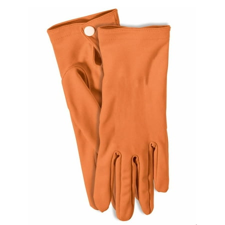 Orange Short Gloves Halloween Costume Accessory