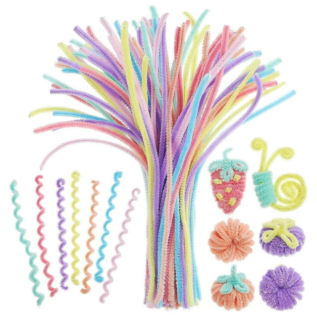Craft Supplies 200 Pcs Twisting Sticks Soft Plush Material For Handmade Crafts Creative Activities and DIY Projects