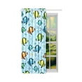 thumbnail image 2 of MKHERT Colorful Fish Window Curtain Living Room,Bedroom Window Drapes 52x84 inch, 2 of 2