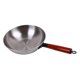 thumbnail image 5 of Wok de hierro sin tapa Olla de hierro Mango de madera multifuncional Utensilios de cocina 32 cm, 5 of 9