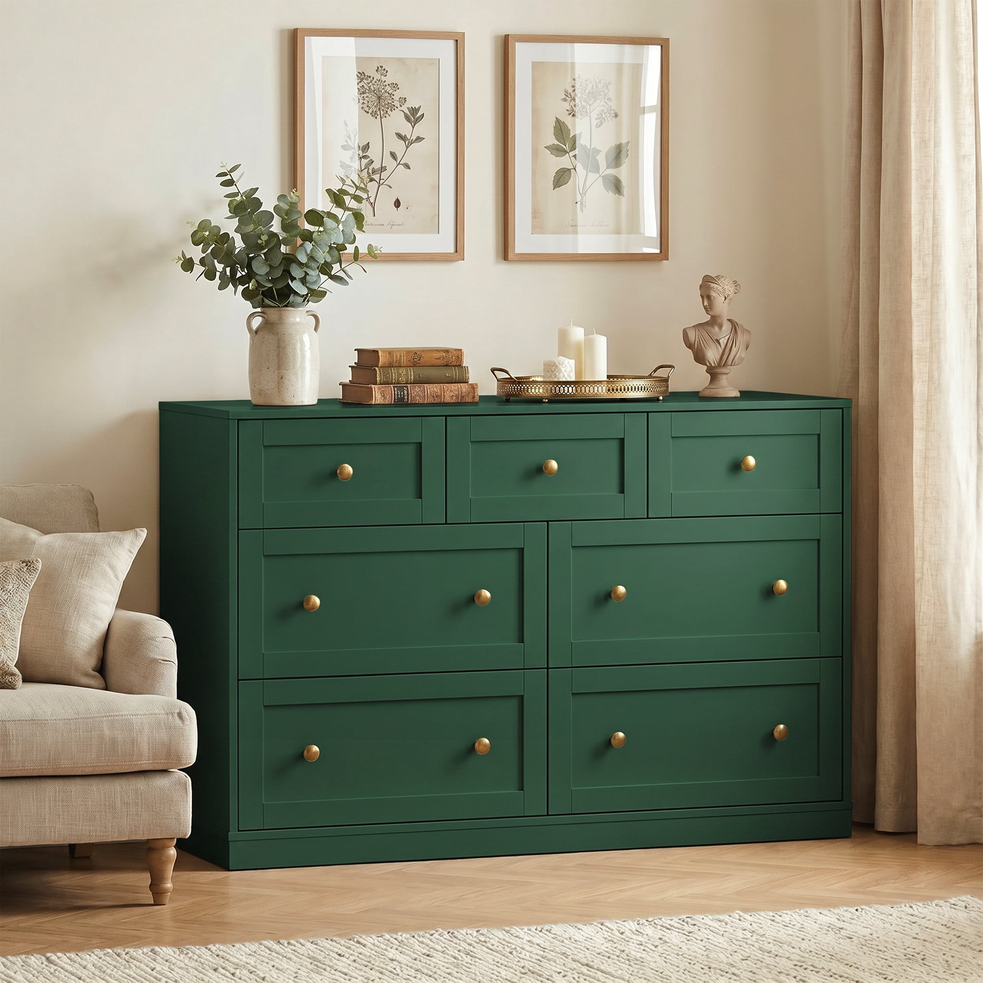 Carter's by DaVinci Colby 3-Drawer Dresser in Gray and White