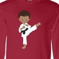 thumbnail image 4 of Inktastic African American Boy, Karate Boy, Black Belt, Kata Long Sleeve T-Shirt, 4 of 5