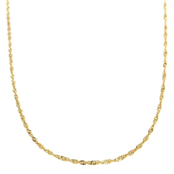 14K Singapore Italian Yellow Gold Chain (2, 16")
