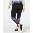 thumbnail image 2 of Ideology Womens Plus Size Trimmed Cropped Leggings;3X, 2 of 2