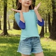 thumbnail image 4 of Girls Long Sleeve T-Shirt,Shirt for Girls Kids Lightweight Soft Comfort Fit Crew Neck Tee Cotton Top Mint Green 11-12 Years, 4 of 7