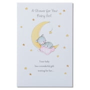 New Baby Girl Baby Shower Card With Glitter Walmart Com New Baby Girl Baby Shower Card With Glitter Walmart Com