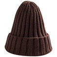 thumbnail image 1 of Sonducket Sombrero Unisex mezclas de algodón sólido cálido HIP HOP sombreros de punto hombres gorras de invierno mujeres Skullies gorros para Sombreros café ligero Sonducket AP000123-17, 1 of 6