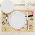 thumbnail image 3 of Ambesonne Floral Place Mats Set of 4, Vintage Boho Tree, Standard Size, Multicolor, 3 of 6