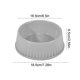 thumbnail image 3 of RKSTN Cat Bowls Round Plastic Pet Bowl, Plastic Pet Eating Bowl, Easy to Clean Cat Dog Eating Bowl Gray, 3 of 6
