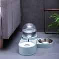 thumbnail image 2 of Cat Drinking Bowl 47x23cm Feeders Water Feeding Machine Double Bowls Dog Blue/Pink Pet Food Cup Mobile Bubble Drinker, 2 of 17