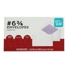 Pen+Gear Envelopes Size #6-3/4 (3-5/8" x 6-1/2"), 20 lb., White, Security, Gummed, 100-Count