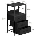 thumbnail image 2 of Black Nightstand for Bedroom, Side Table with 3 Drawers Modern Bedside Table with Storage Shelf, 2 of 8