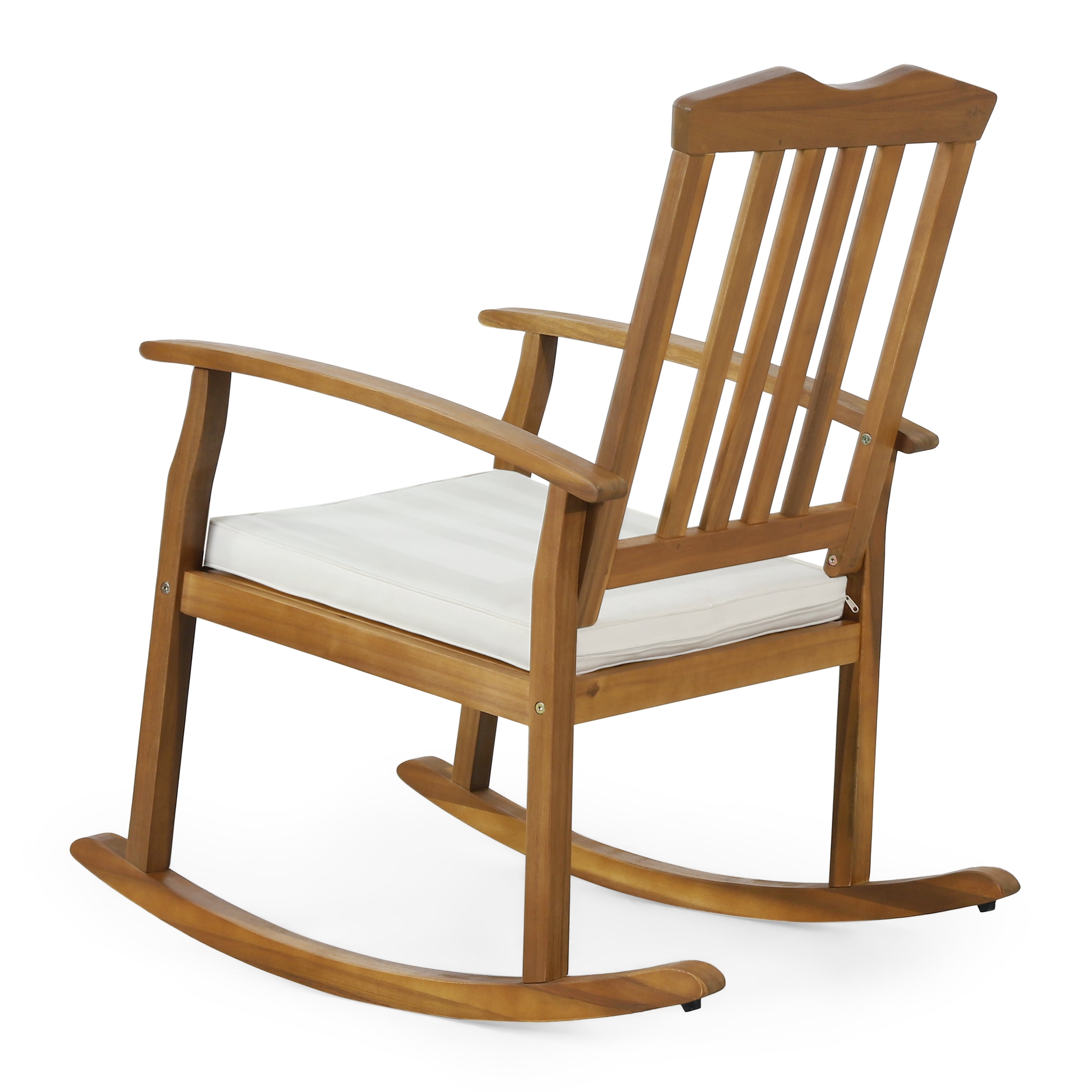 Belham living raeburn rope top and wood outdoor rocking chair