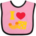 thumbnail image 3 of Inktastic I Heart Mac and Cheese Boys or Girls Baby Bib, 3 of 4