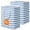 BlueWhite, variant on TickJOY 2-Pack 100L Collapsible Laundry Basket with Handles, Large Capacity, Waterproof Freestanding Laundry Hamper, Tall Clothes Hamper for Storage in Dorm, Home, Camping - Gradient Blue