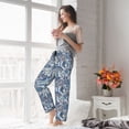 thumbnail image 5 of Pajama Pants Women - Paisley Floral Branches Soft Breathable Sleep & Lounge Pants for Women, Comfy Casual Pj Pants Bottoms with Pockets, 5 of 7