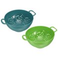 thumbnail image 1 of Unique Bargains Cuisine Drain Panier Crépine Fruits Légumes Riz Tamis-Armée Vert + Vert (2PCS), 1 of 5