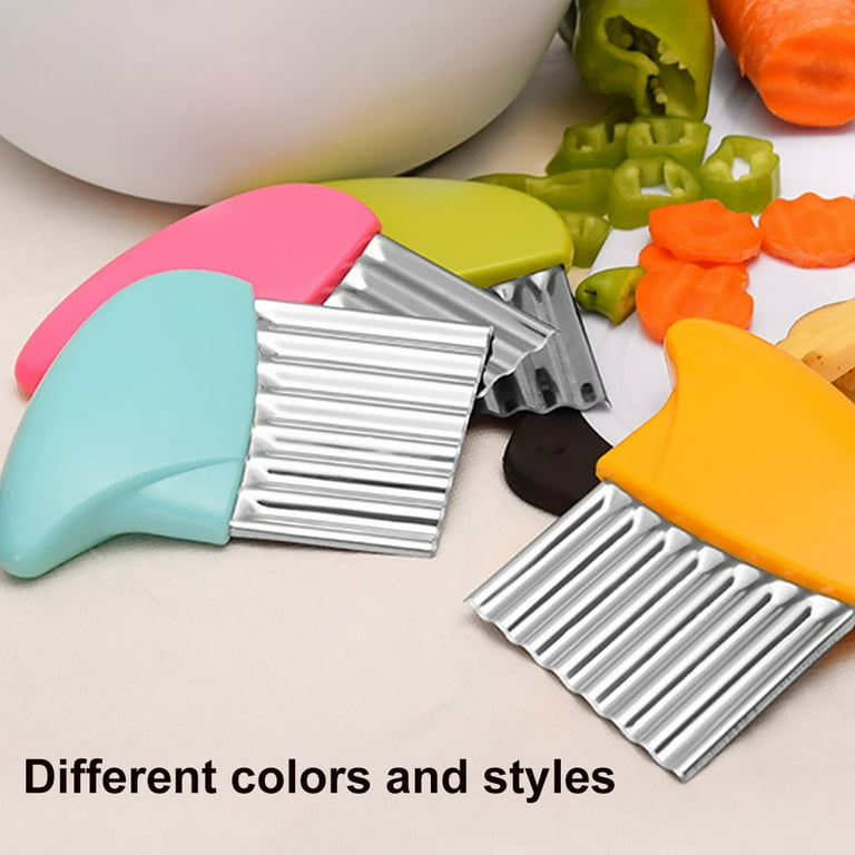 Plai Na Crinkle Cutter Knife Wavy Zig Zag for Potatoes Chips, Vegetables,  Cheese, French Fry Slicer Stainless Steel Cutter