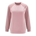 thumbnail image 5 of Oplxuo Oversized Sweatshirt for Women 2025 Fall Patchwork Crewneck Long Sleeve Pullover Tops Loose Fit Casual Raglan Shirts, 5 of 7