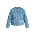 thumbnail image 6 of Terra & Sky Plus Denim Lady Jacket, Sizes 0X-5X, 6 of 7