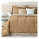 thumbnail image 1 of Set de Edredón 7 Piezas con Fundas de Almohada y Sábanas, Real Textil (Terracota - khaki, Matrimonial), 1 of 7