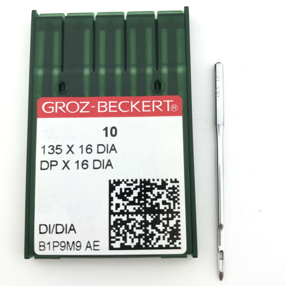 100 GrozBeckert 135X16DIA Diamond Point Leather Sewing Machine Needles Size 22 (Metric Size 140