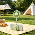 thumbnail image 4 of Clip On Mini Fan,Dual Purpose Magnetic and Clamp Base Enables Flexible Multi Spot Fixation,Rechargeable Three Speed Portable Cooling Fan for Youngster Desk Bedside and Outdoor Stroller Cooling, 4 of 6