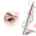 thumbnail image 2 of Recortadora de cejas eléctrica para mujeres, herramienta de afeitado automática para recortar el vello, color blanco, 2 of 3