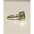 thumbnail image 2 of Vintage 2CT Emerald Cut Moissanite Engagement Ring Anniversary Ring For Women Bezel Set Wedding Promise Ring Proposal Gold Ring For Gifts, 2 of 3