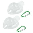 thumbnail image 2 of Ecomeon 2Set 50ml Travel Bottle with Keychain Flip Plastic Liquid Bottle Refillable Leakproof Transparent Squeeze Container,Liquid Bottle,Travel Bottle, 2 of 8