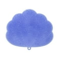 thumbnail image 1 of Silicone Shower Foot Scrubber Mat with Exfoliating and Secure Suction Cups for Bath Cleaning, 1 of 6