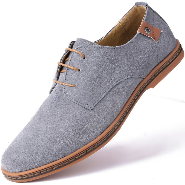 mio marino men's suede derby casual dress shoes
