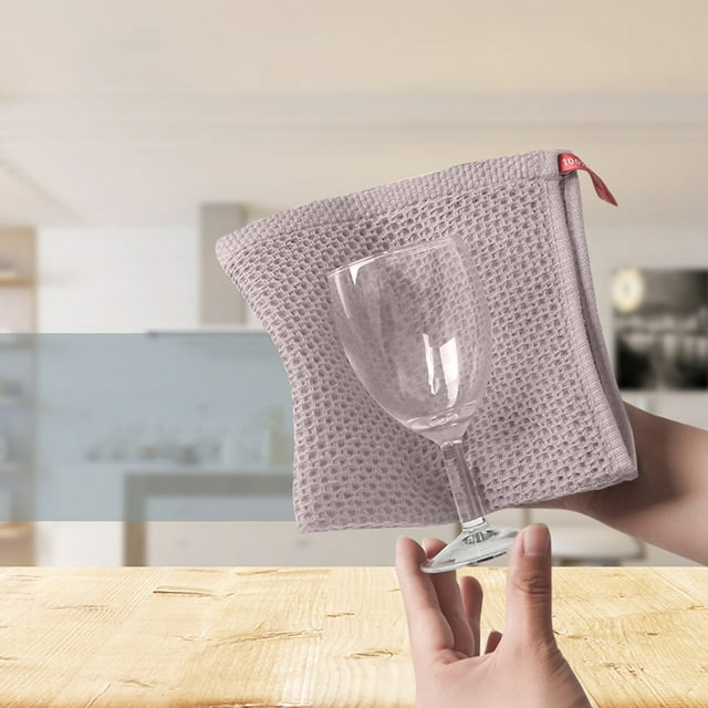 Paño de cocina con tejido de panal y lazo para colgar, paño absorbente de secado rápido para secar a mano y lavar platos, paño de limpieza multiusos para cocina y baño. Aestivo | AESTIVO