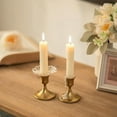 thumbnail image 4 of Glass Bobeches for Candlestick Holders,12 Pcs Ribbed Candle Drip Protectors Candle Rings for Tapers, Candle Drip Catcher, 4 of 8