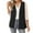 #0073-Black, variant on Uootdi Women's Sleeveless Vest Casual Cozy Soft Fashion Cardigan Vest Business Casual Outfits Vest with Pockets