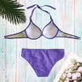 thumbnail image 5 of QURATI Swimwear Swimsuit Bikini Set Swimwear Women Beachwear Brazilian up Purple XL, 5 of 5