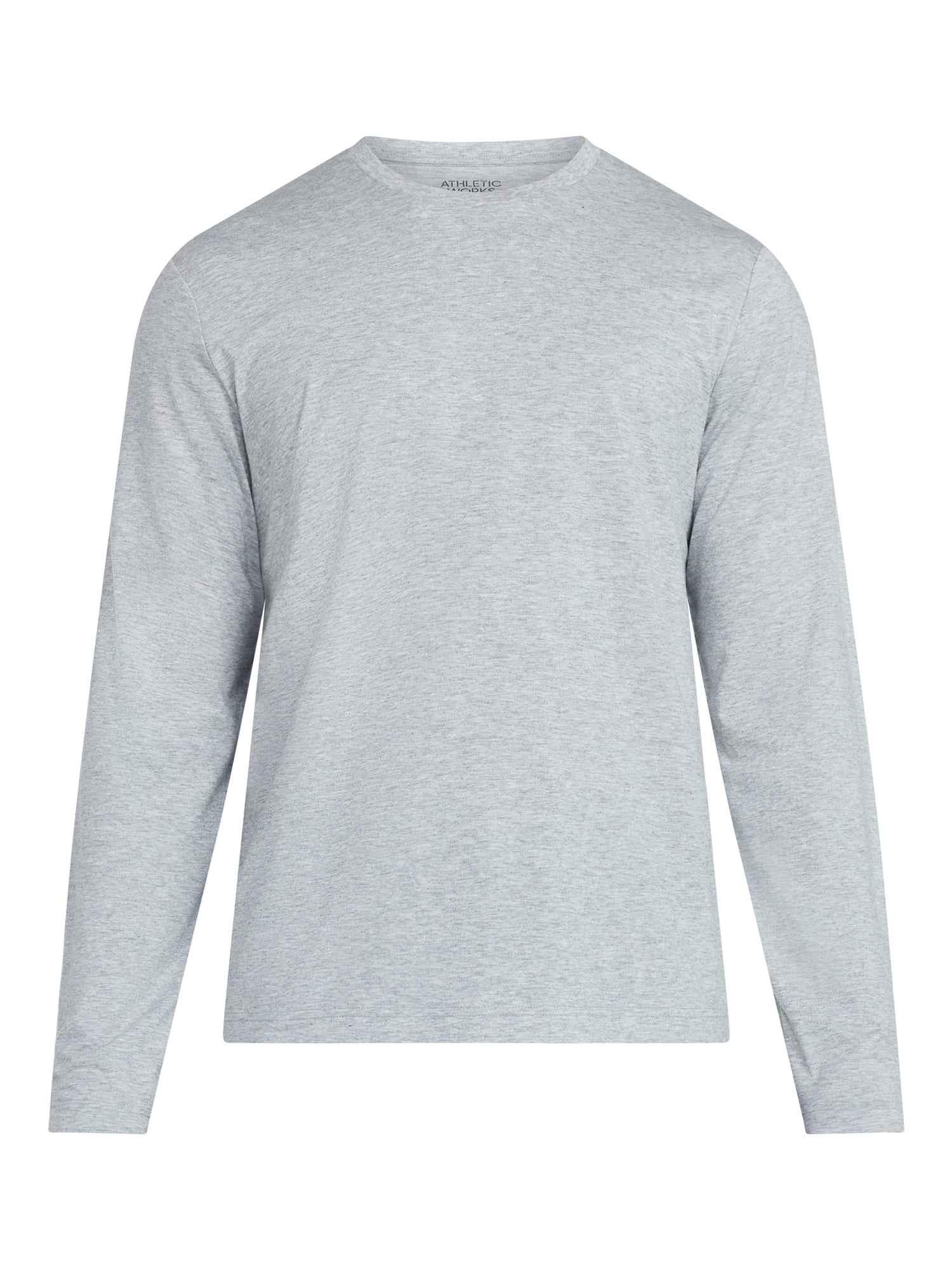Athletic Works Men's and Big & Tall Men's Tri-Blend Tee with Long Sleeves, Sizes XS-4XLT