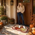 thumbnail image 3 of Fmxomd Thanksgiving Door Mat Hello Pumpkin Welcome Door Mat, Non Slip Fall Pumpkins Welcome Mat Indoor Outdoor Thanksgiving Decoration 16x24Inch, 3 of 5