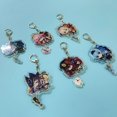 thumbnail image 2 of 1Pc Anime Cartoon Acrylic Keychain Decor Handmade Laminated Cute Printed Backpack Pendant Decorations Car Keychain Kle Collection Toy Peripheral Gift, 2 of 5