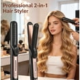 thumbnail image 3 of ClvinACE Electric hair curling irons,360° Airflow Titanium | 2-in-1 Flat Iron Straightener & Curling Iron | 1” Wide Titanium Plates with Rounded Corners & Softly Beveled Edges, 3 of 12