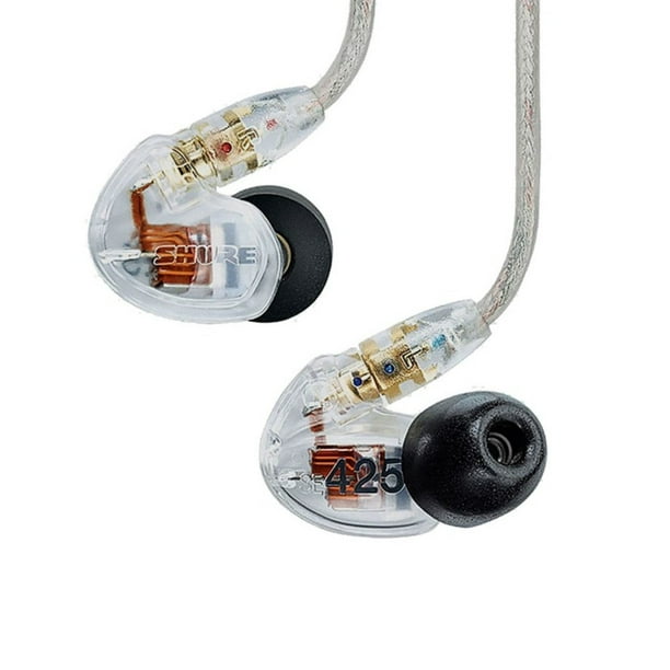 Audífonos SE425CL Shure Intraural Profesional Ergonómico, Aislante de Sonido Shure Bajo Perfil y Peso Ligero