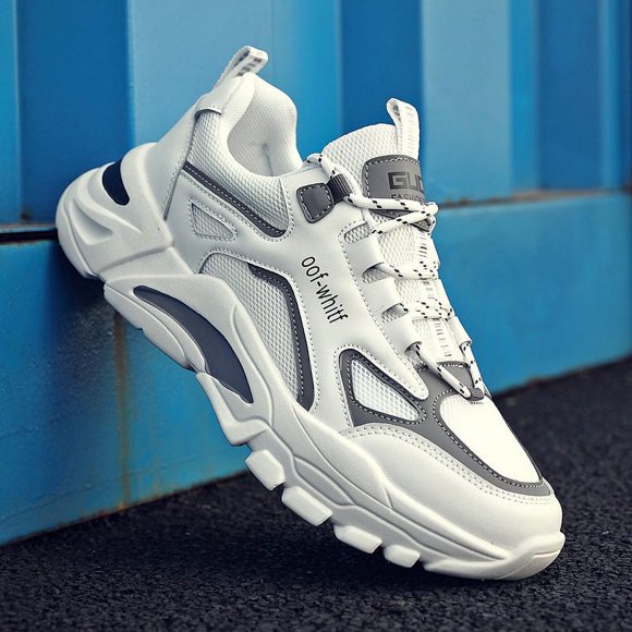 Spring Men's Shoes Fashionable Winter Breathable Mesh Shoes Sports Casual Running Trendy Shoes All-match Ins