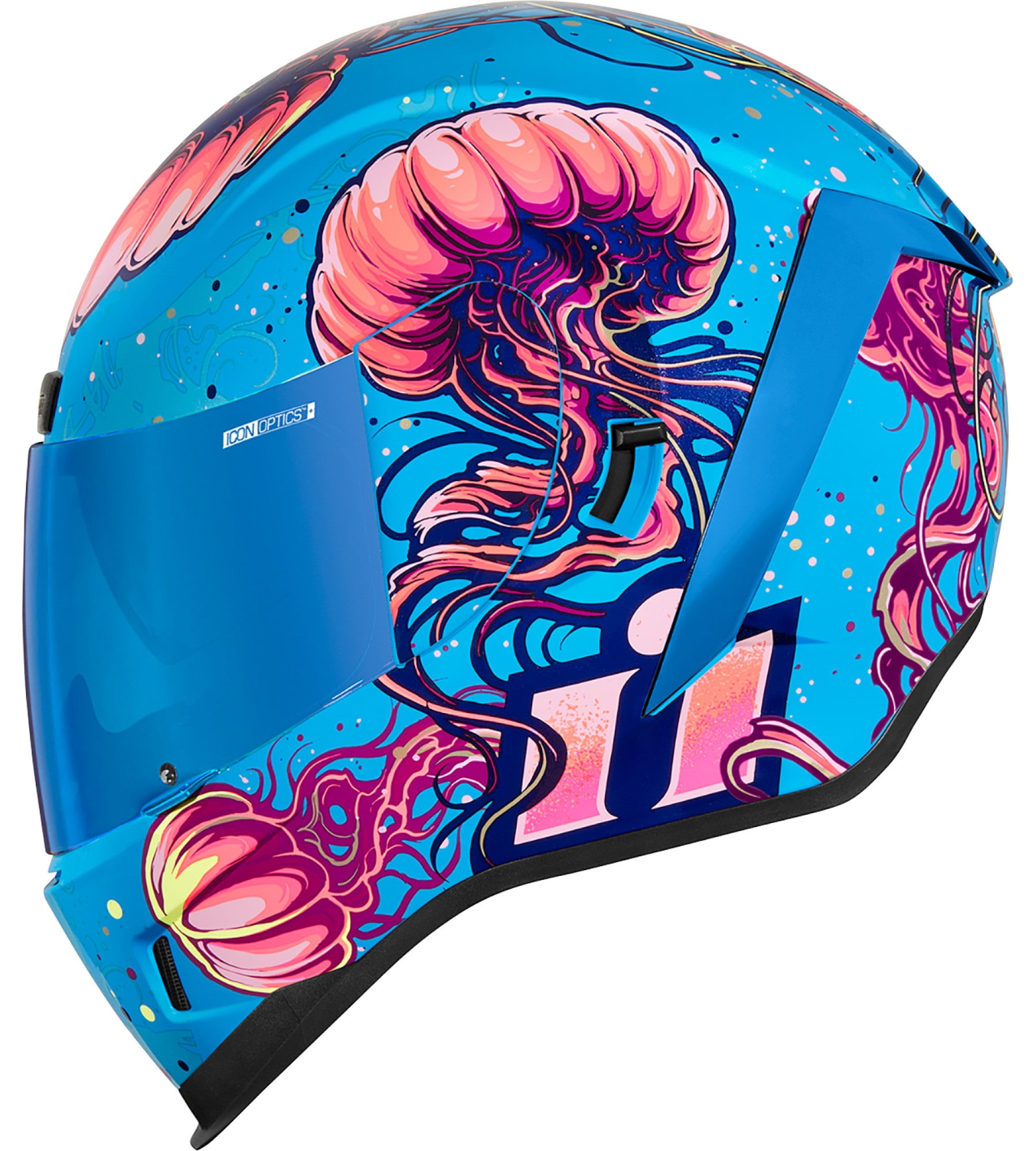 Icon Airform Jellies Motorcycle Helmet Blue XXL - Walmart.com
