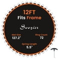 thumbnail image 1 of Soozier Replacement Trampoline Mat with 72 V-Hooks, Fits 12ft Trampoline, 1 of 10