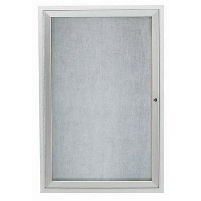 Aarco Products ODCC2418R Tableau d'Affichage Extérieur Fermé 1 Porte - Anodisé Satiné Clair