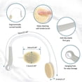 thumbnail image 3 of Cepillo de baño para espalda, mango largo para ducha, fregador de espalda curvado para personas mayores, discapacitados, movilidad limitada, cepillo de ducha corporal en forma de U para homb, 3 of 5