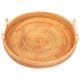 thumbnail image 1 of Cesta de mimbre de estilo rústico con asas de madera para almacenamiento diario en el hogar. Bandeja grande, 1 of 9